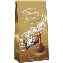(image for) Lindt Lindor Chocolate Balls Assorted (125g) - Click Image to Close